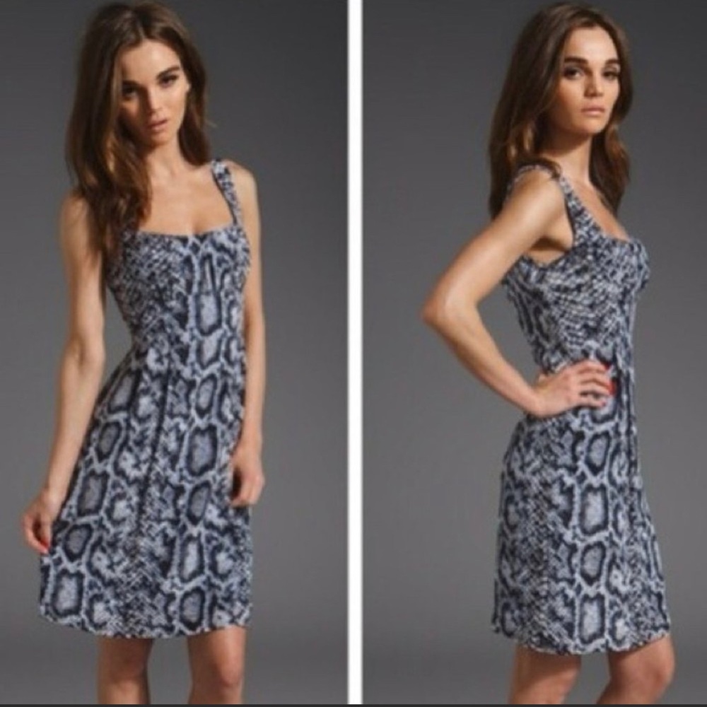 Nanette Lepore Blue Snake Dress